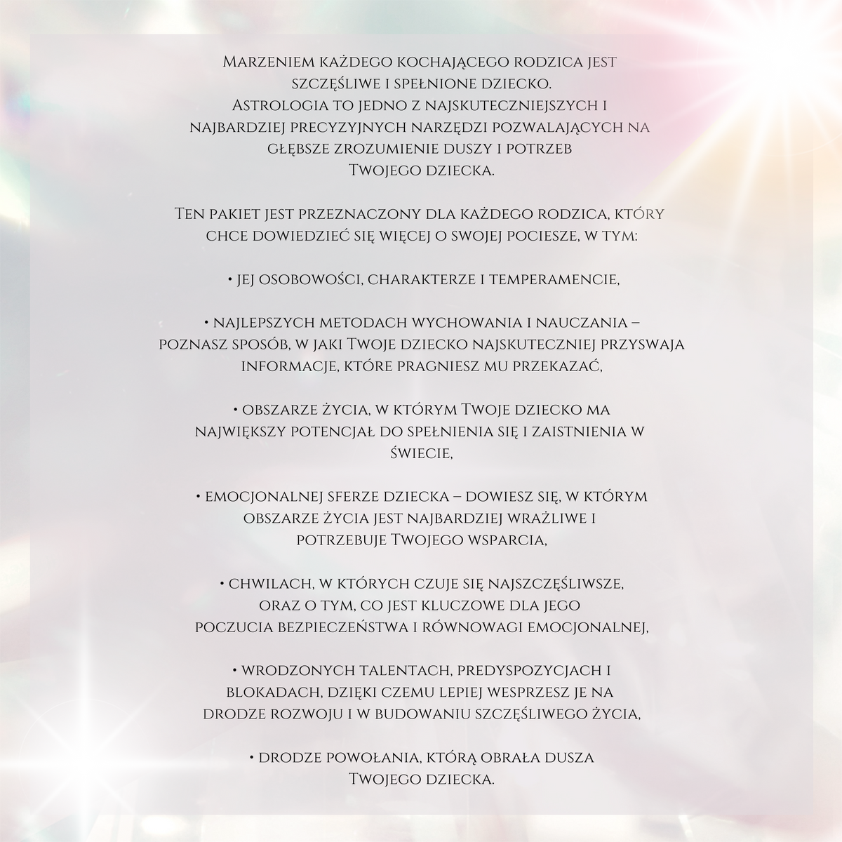 HOROSKOP DLA DZIECKA | Holistyczna analiza astropsychologiczna AUDIO