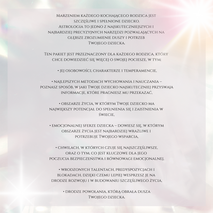 HOROSKOP DLA DZIECKA | Holistyczna analiza astropsychologiczna AUDIO