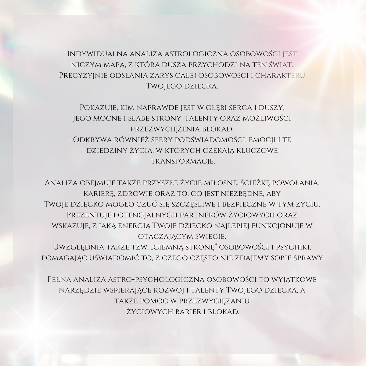 HOROSKOP DLA DZIECKA | Holistyczna analiza astropsychologiczna AUDIO