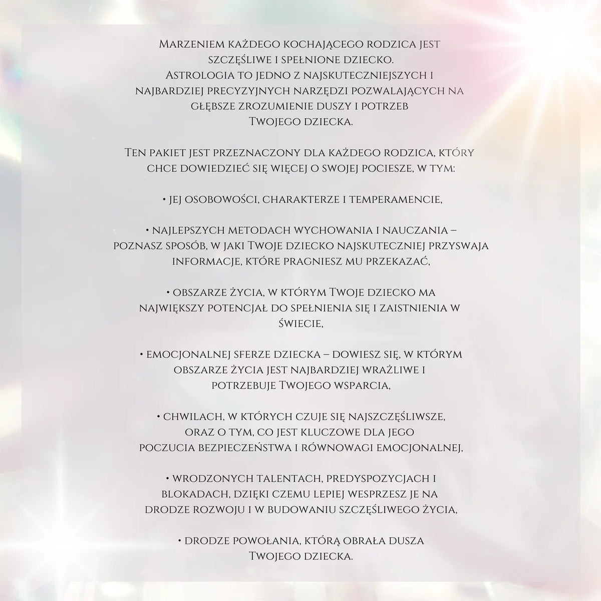 HOROSKOP DLA DZIECKA | Holistyczna analiza astropsychologiczna PDF