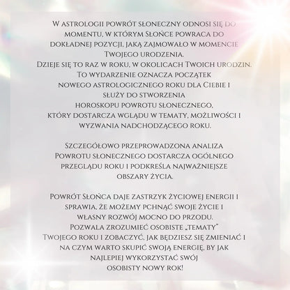 SOLARIUSZ | Szczegółowa analiza astropsychologiczna  Indywidualny materiał audio PDF